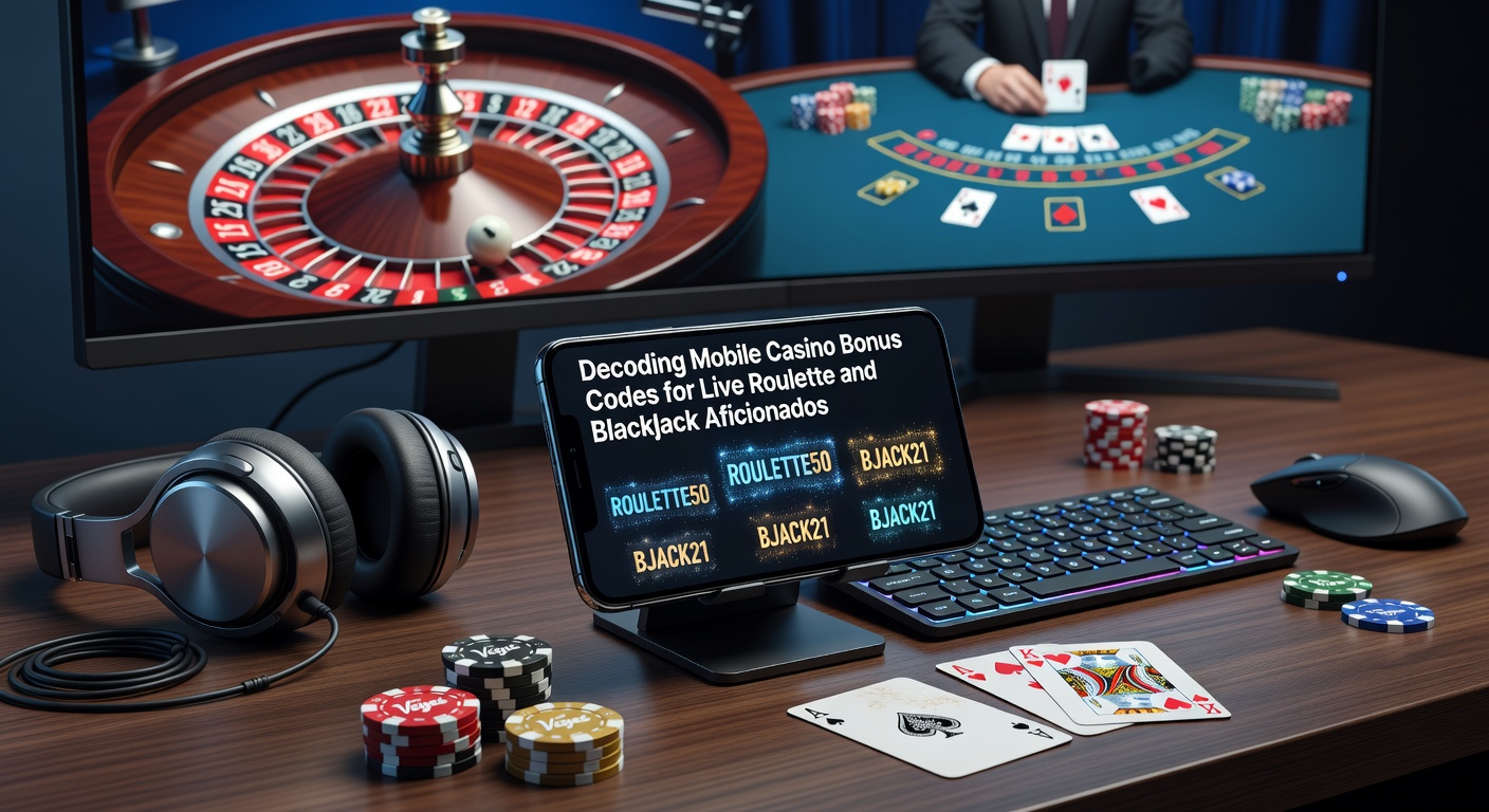 Smartphone screen displaying a mobile casino app with a bonus code entry field active during a live roulette session, highlighting the code input and spinning wheel in the background