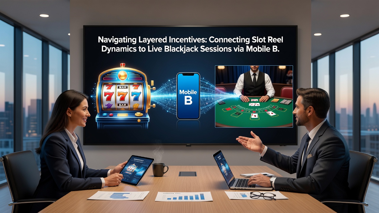 Close-up of mobile screen displaying bonus progress bar between slot and live blackjack sections