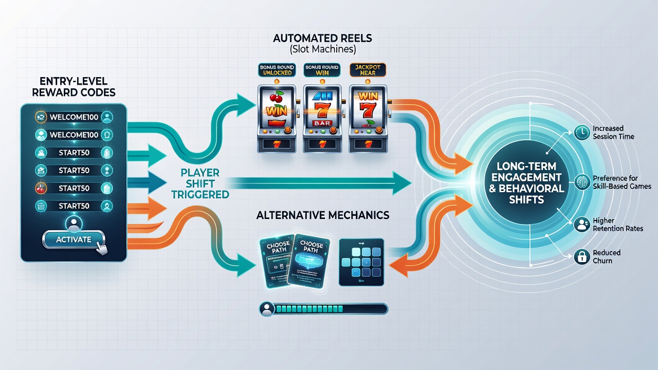 Analytics dashboard displaying player flow from slot reels to live dealer sessions on regional mobile platforms